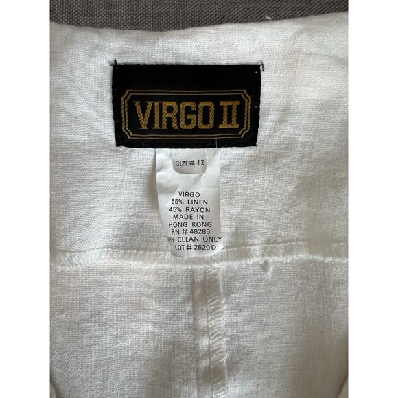 Vintage Statement Ivory Long Shirt Dress Sailor Collar ,side slit Button 12 - Picture 6 of 9